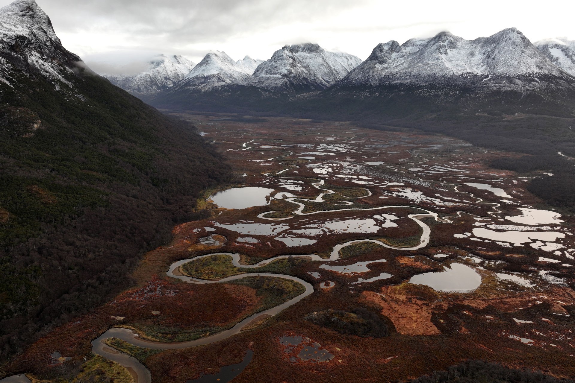 Le torbiere di fronte al monte Oliva